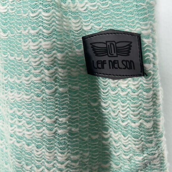 Leif Nelson Slim Fit Basic Knitted Shirt Mens Sz XL Mint Green Long Sleeve - Picture 5 of 14